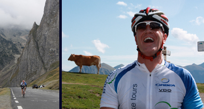 Randy conquors the Col d'Aspin & Tourmalet in France on his bike!!