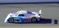 The #40 PLP car on track at Daytona