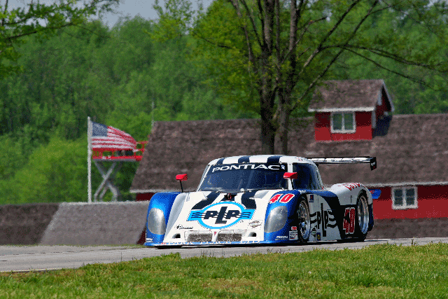 Randy on the track in the #40 Preformed Line Products Daytona Prototype